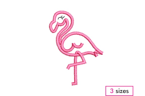 Flamingo mini Embroidery Flamingo Embroidery design Flamingo design Flamingo Embroidery Machine Embroidery Design. Flamingo Silhouette