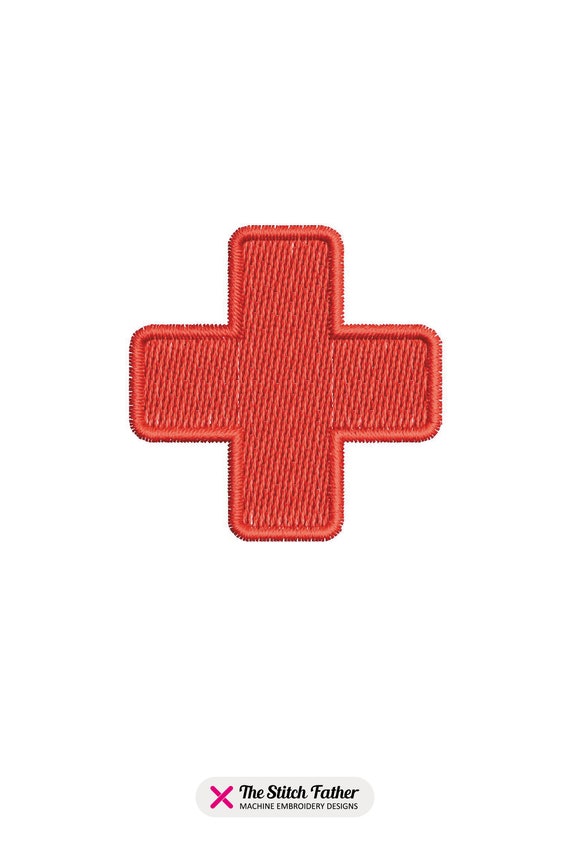 Mini Red Cross Icon Machine Embroidery Design Red Cross Pictogram Red Cross  Logo Fill Stitch Satin Outline Symbol INSTANT DOWNLOAD -  Canada