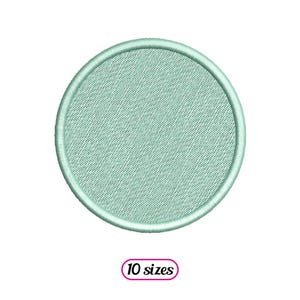 Satin Circle Frame Filled Machine Embroidery design - 10 sizes - INSTANT DOWNLOAD