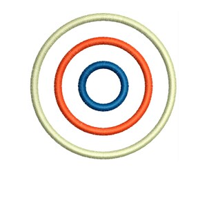 Three Concentric Circles Machine Embroidery Design - 6 Sizes - INSTANT ...