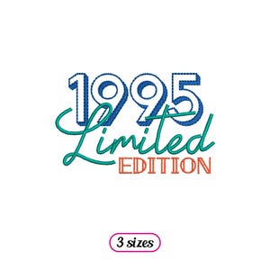 May include: A blue and green graphic design with the text "1995 Limited Edition".