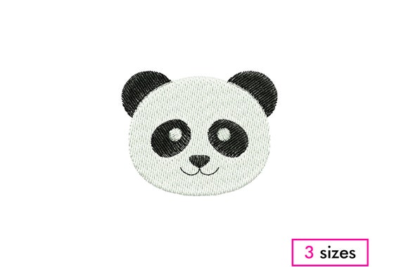 INSTANT DOWNLOAD Mini Embroidery Filled Panda