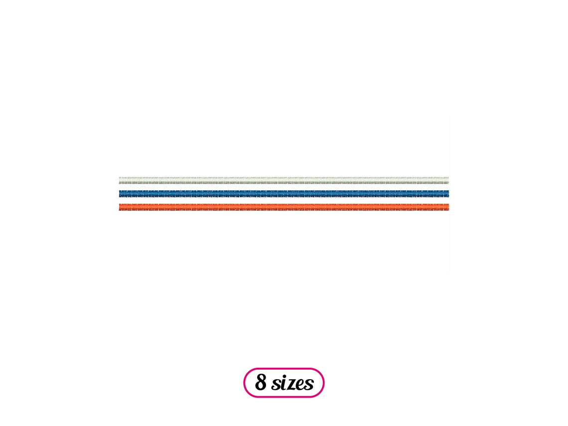 Three Lines Spaced Divider Machine Embroidery Design - 8 Sizes ...