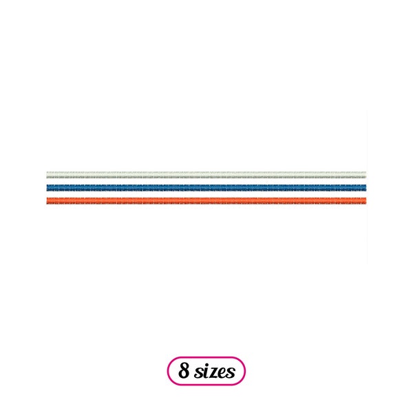 Three Lines Spaced Divider Machine Embroidery design - 8 sizes - INSTANT DOWNLOAD