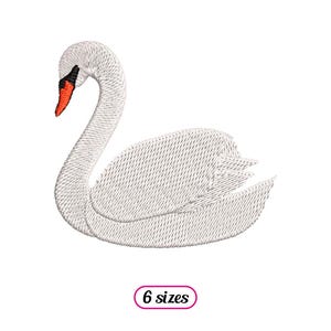 Swan Embroidery Design - Etsy