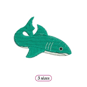 Mini Shark Machine Embroidery design – Great White Shark – Swimming Shark - Marine Pattern Sea Ocean Animal - INSTANT DOWNLOAD Embroidery