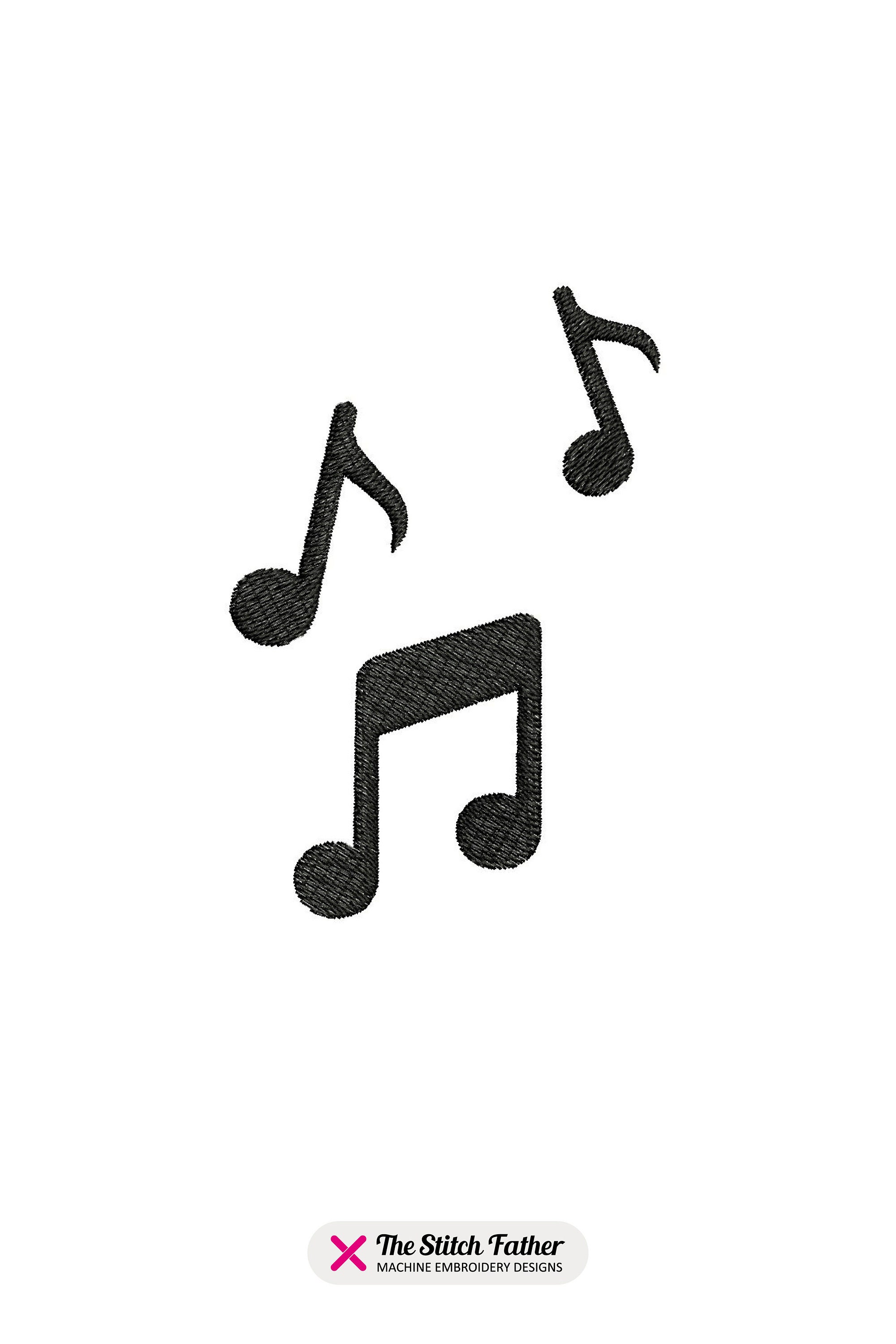 Broderie Crewel Vintage Notes De Musique - Sunset Designs