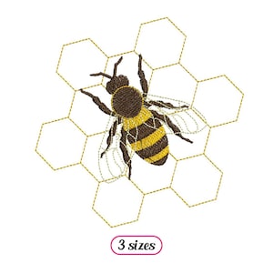 Honey Bee Embroidery Kit for Beginners, Easy Bumblebee Embroidery Home  Decor. Easy Embroidery Kit, Bee Hive, Honeycomb Embroidery, Bee Decor 