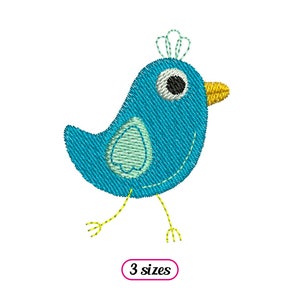 Mini Bird Machine Embroidery Design – Cute Walking Bird – Little Bird ...