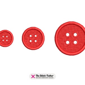 Mini Button Set Machine Embroidery Designs – Round Square Flower Sewing ...