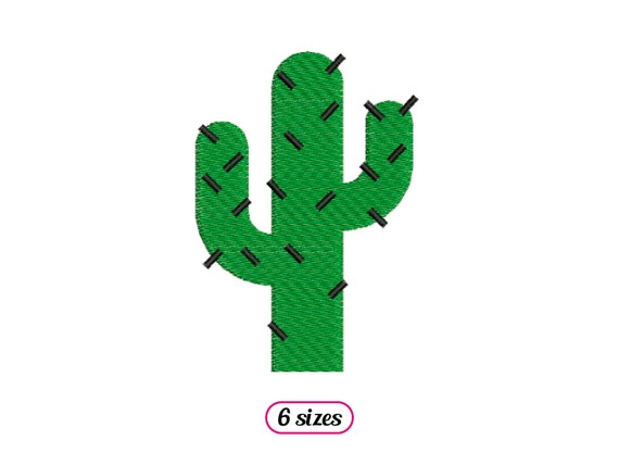 Kaktus mit Stacheln Maschinenstickerei - 6 Gren - INSTANT DOWNLOAD -  Etsy.de