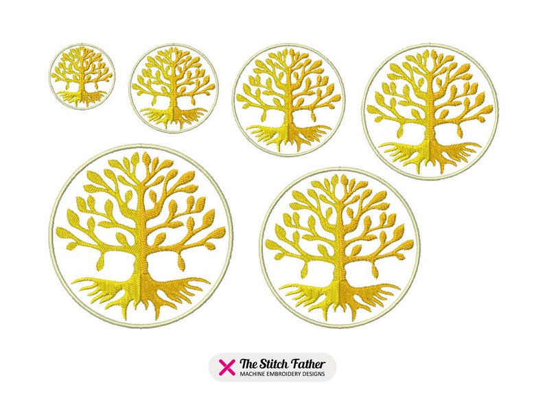 Mini Tree of Life Machine Embroidery Design - 6 Sizes - INSTANT ...