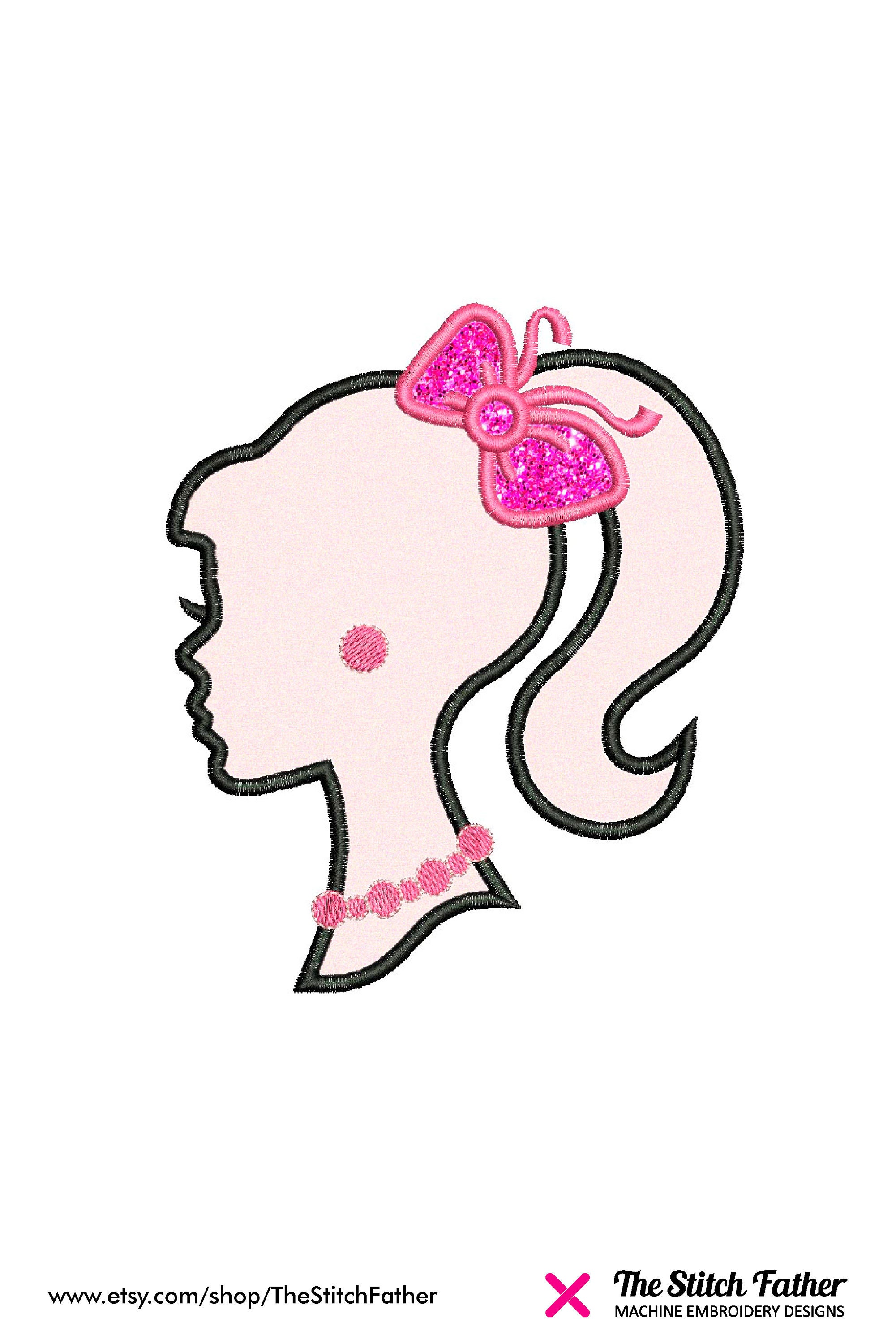 barbie embroidery design