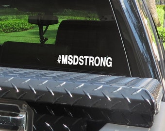Marjory Stoneman Douglas Car Decal, #MSDStrong