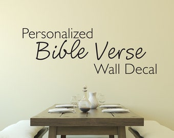 Custom Personalized Bible Verse Wall Decal