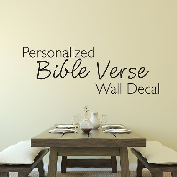 Custom Personalized Bible Verse Wall Decal