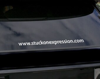 Web URL Decal Kit, Custom Logo Decal for Business, Vinyl Store Signage Sticker