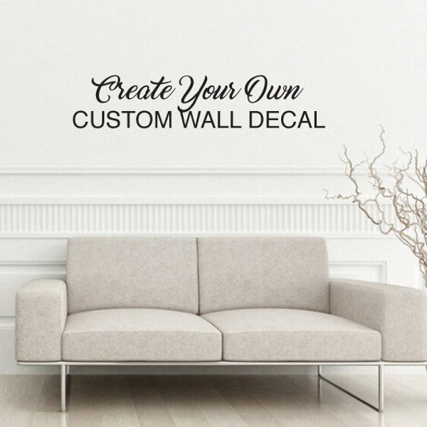 Custom Wall Decals Etsy