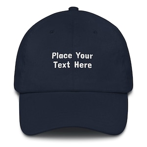 Custom Baseball Cap, Embroidered Baseball Hat, Personalized Ball Cap