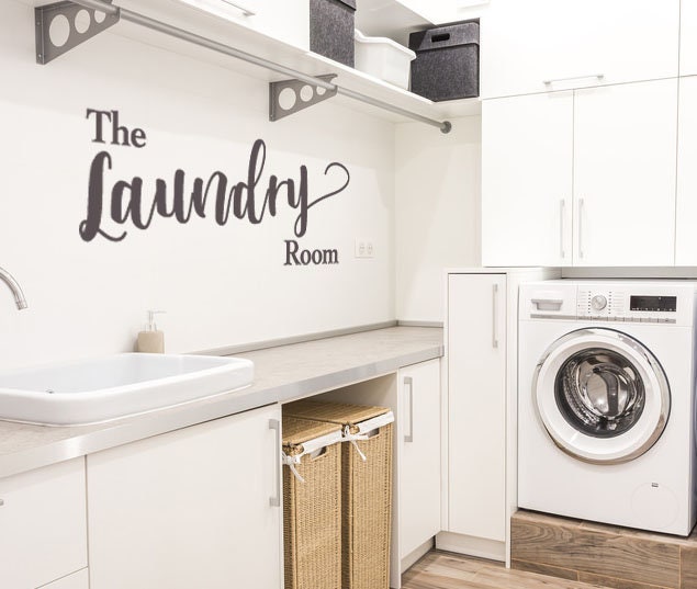 Laundry Room Decal, Custom Wall Decal, Make Your Own Wall Decal, Personalized Wall Decal