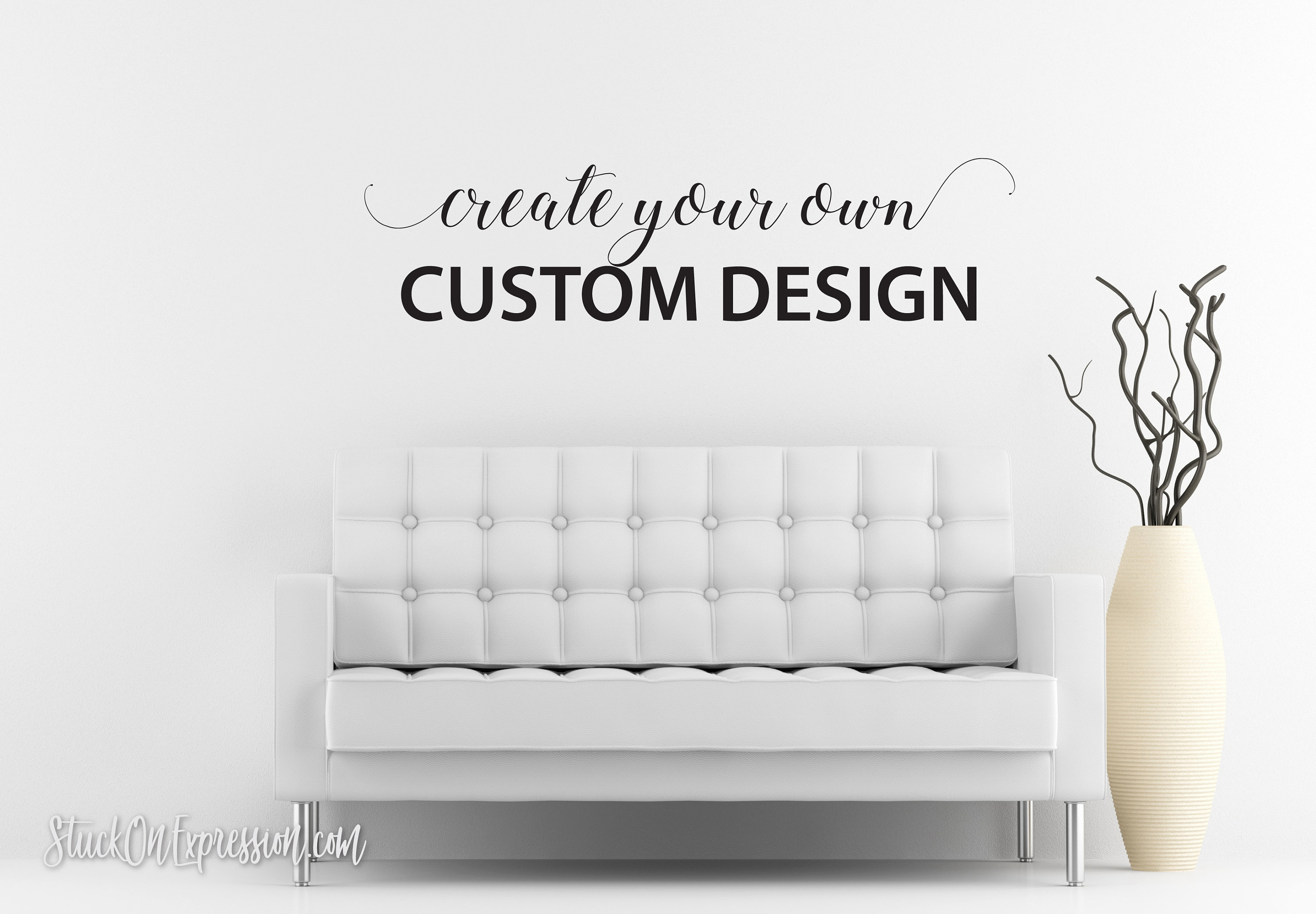 Custom Wall Decal Make Your Own Wall Decal Personalized Wall Etsy