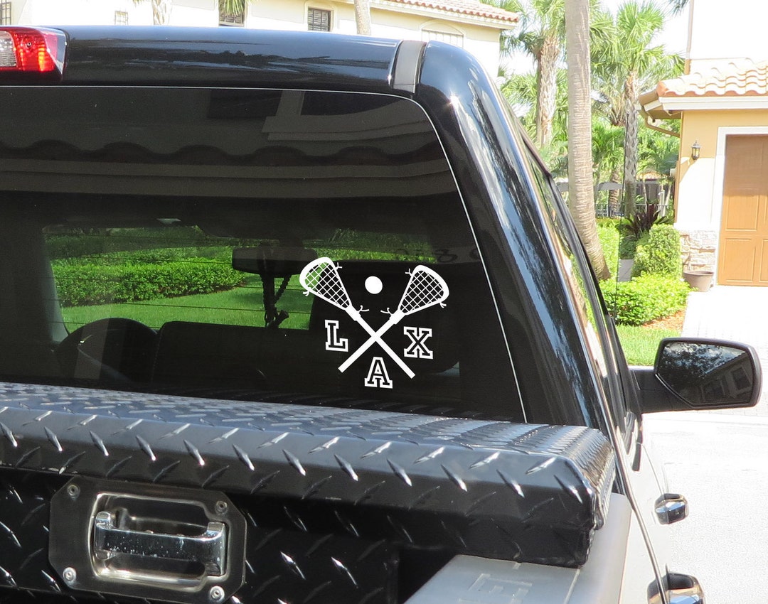 Custom Lacrosse Decal Sports Window Decal Vinyl Sports Decal Etsy