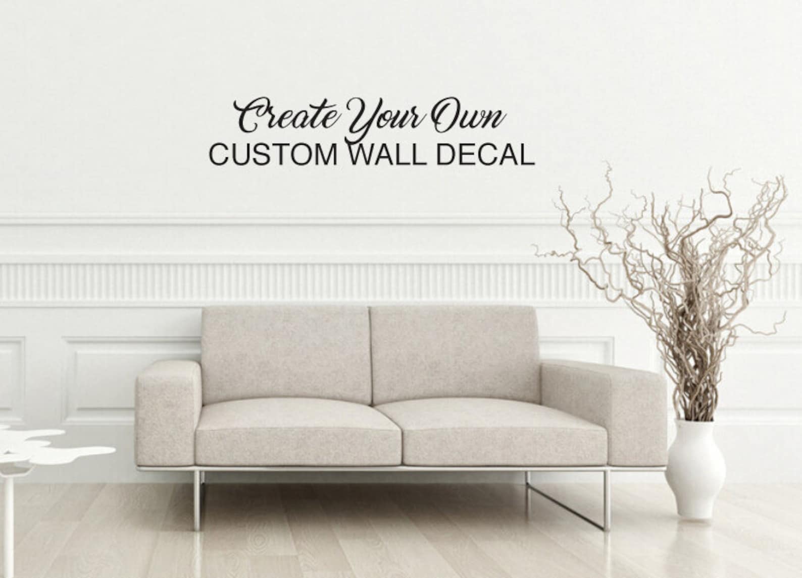 Custom Wall Decal Make Your Own Wall Decal Personalized Wall Etsy