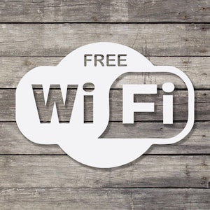 Classic Vinyl &quot;Free WiFi&quot; Decal - Enhance Your Business&#39; Customer Experience
