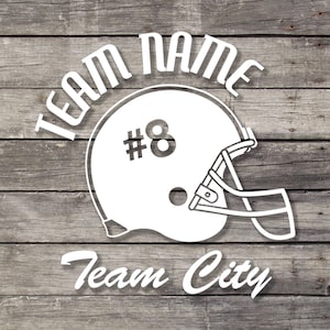 Custom Football Helmet Vinyl Decals - Personalized for Your Team and Player