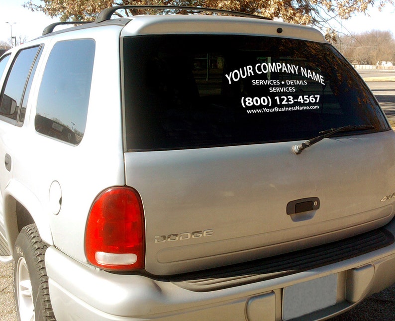 Custom Business Vinyl Decal Store Hours Decal Window Decal Etsy