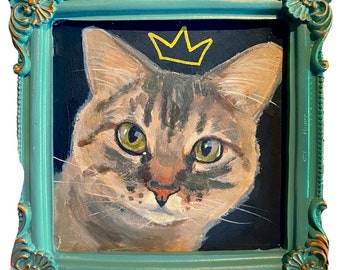 Retrato de mascota acrílico de 4"