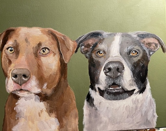 Retrato de mascota acrílico 8x10