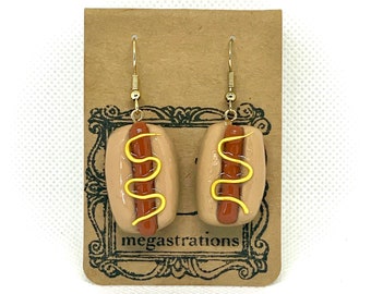 Pendientes de perrito caliente
