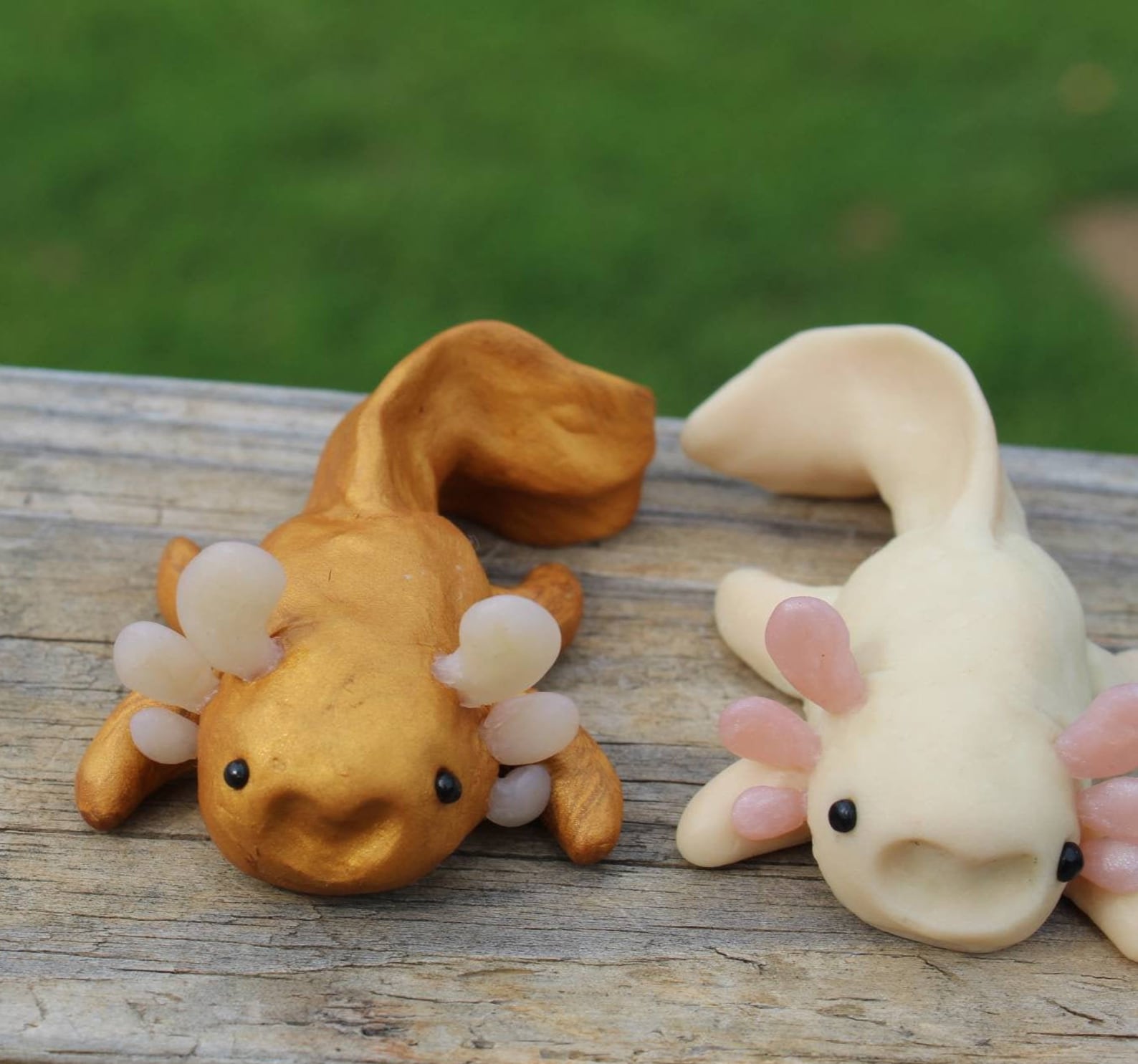 Cute Axolotl Polymer Clay Sculpture/figurine Etsy