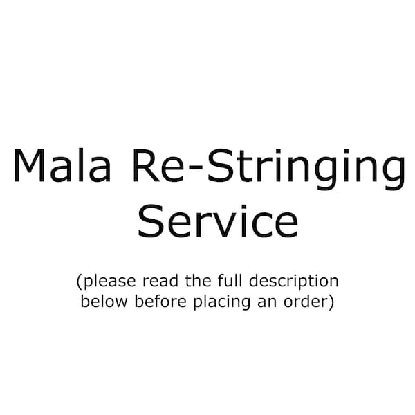 Mala Re-Stringing Service