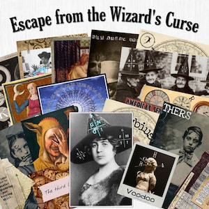 Escape Game Escape Room Game DIY Printable Game Kit Wizard's Curse | Printable Escape Room Kit | DIY Escape Room | Printable Party Games