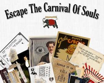 Escape Room Printable – The Carnival of Souls: Circus-Themed DIY Game Kit for Adults