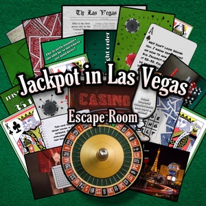 Escape Game Escape Room Game DIY Printable Game Kit Las Vegas | Printable Escape Room Kit | DIY Escape Room | Printable Party Games | Vegas