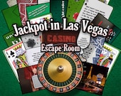 Escape Room Printable – Las Vegas: Casino-Themed Puzzle Game Kit for Adults