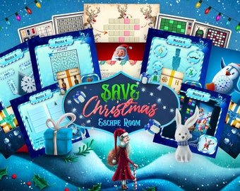 Christmas Escape Room Game: DIY Printable Holiday Adventure (PDF Download)