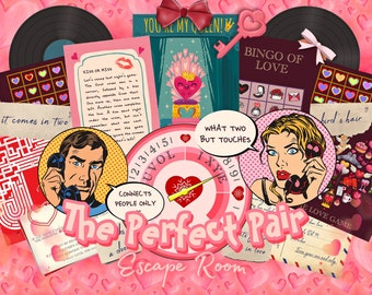 Valentine’s Day Escape Room Printable – The Perfect Pair: Date Night Puzzle Game for Teens & Adults