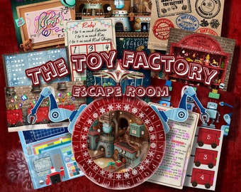 Christmas Escape Room Printable – The Toy Factory: Holiday Puzzle Game for Kids