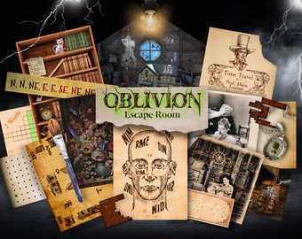 Escape Room Printable – Oblivion: Mystery Puzzle Game Kit for Adults