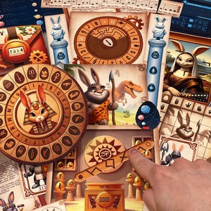 Easter Time Machine DIY escape room with temporal egg hunt challenges and holiday puzzle-solving adventure