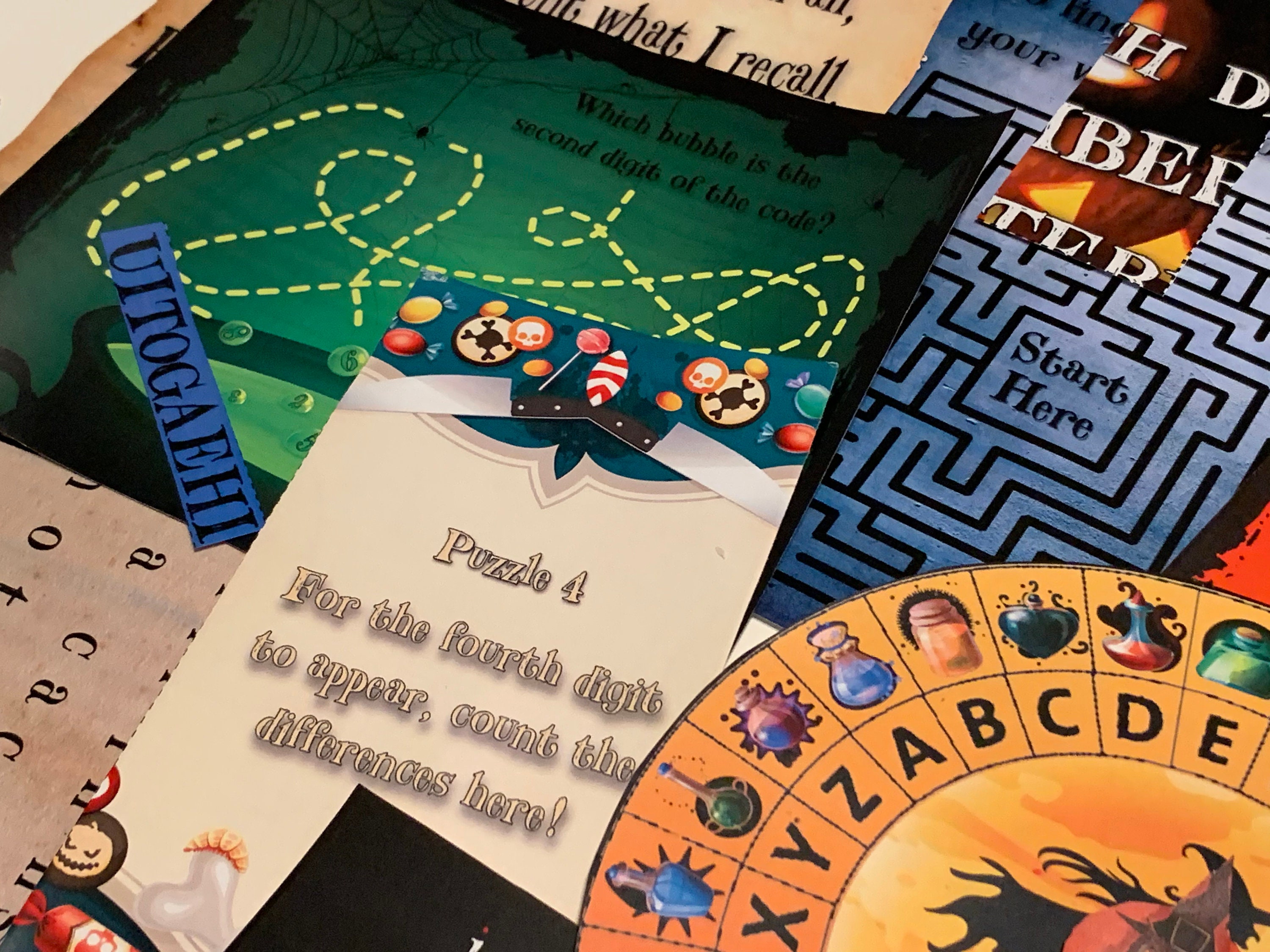 Trick Or Treat Halloween Escape Room Printable Game Kit For Etsy