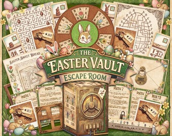 Easter Escape Room Printable – The Easter Vault: Holiday Puzzle Game for Kids & Families