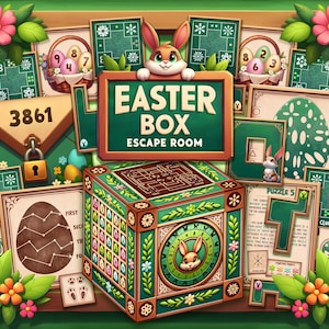 Easter Escape Room Kit - Printable DIY Escape Room for Easter - Easter Box