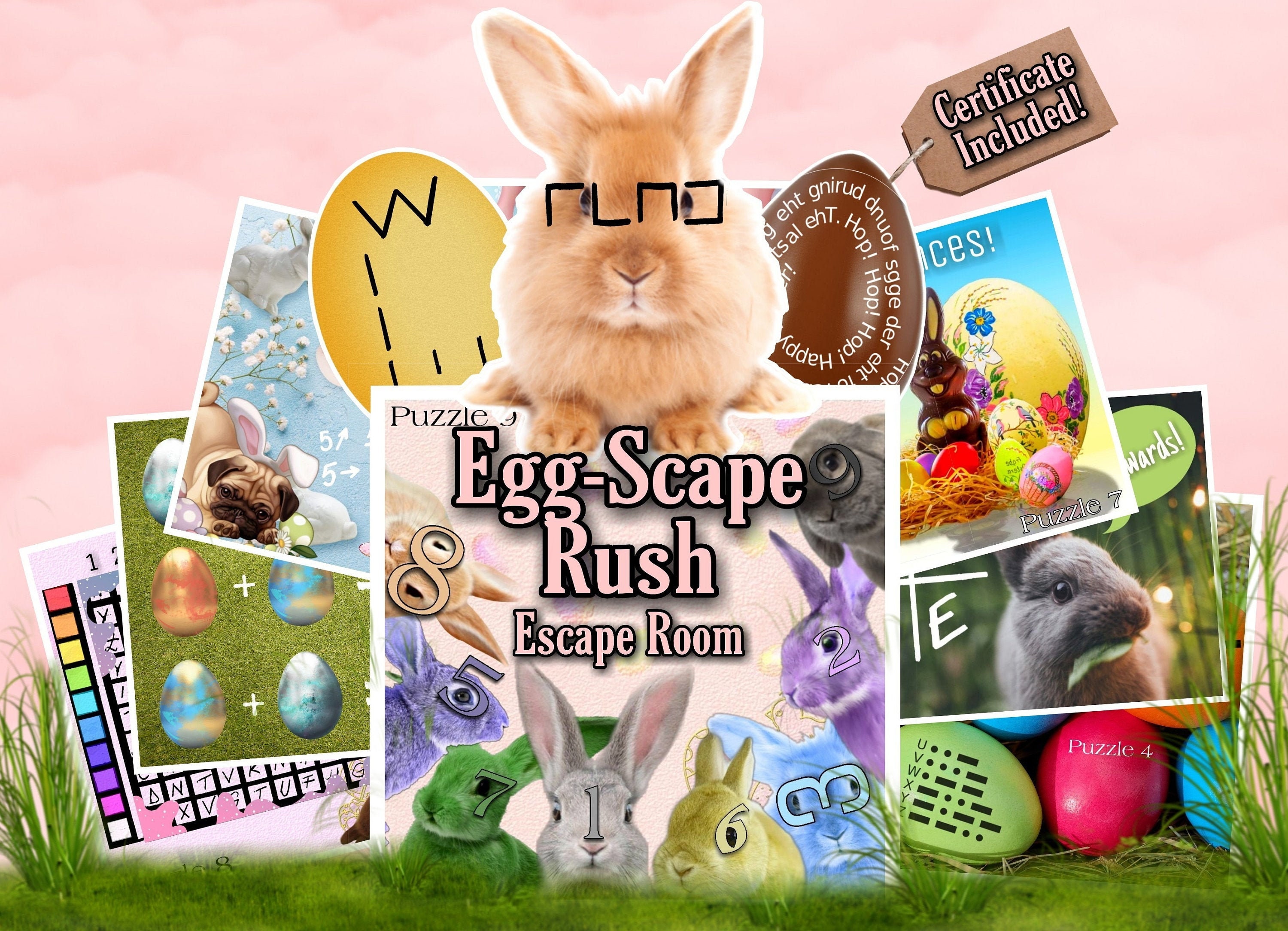 Easter Escape Room Game DIY Easter Printable Game Kit For Kids Etsy 