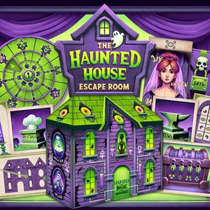 Escape Room Printable – Haunted House: Ghost Mystery Puzzle Game for Teens & Adults
