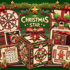 Christmas Escape Room - DIY Printable Escape Room for Adults, Family & Kids - Escape Room at Home Game - The Christmas Star